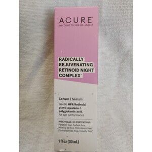 Acure Radically Rejuvenating Retinoid Night Complex, 1 fl oz New, Vegan Serum